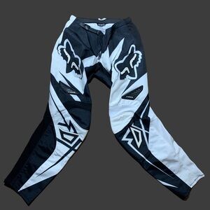 Men’s 32” black/white fox racing riding/motorcross pants